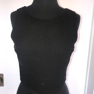 Black crop top